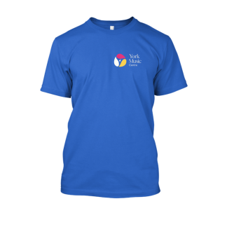 York Music Centre Chest Logo Tee — Royal Blue