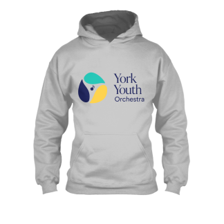 York Youth Orchestra Large Logo Hoodie — Heather Grey