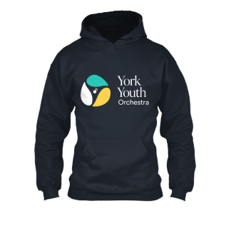 York Youth Orchestra Large Logo Hoodie — New French Navy