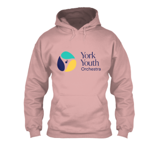 York Youth Orchestra Women's Large Logo Hoodie — Dusty Pink